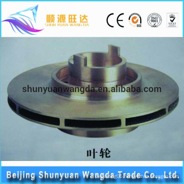 Customized sand casting brass impeller for pumps marine impeller parts